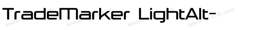 TradeMarker LightAlt字体转换